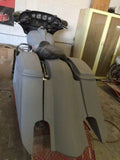 Harley Davidson 6 Trendsetter Extended Saddlebag LED Fender Kit ƒ?? No Cut Outs No Lids / 2014 ƒ?? 2018