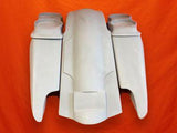 Harley Davidson 2014 ƒ?? 2018 5 Fifty Five Extended Stretched Saddlebag Fender Kit ? Dual Cut Outs and Dual 6.5 Speaker Lids