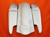 Harley Davidson 2014 ƒ?? 2018 5 Fifty Five Extended Stretched Saddlebag Fender Kit ? Dual Cut Outs and Dual 6.5 Speaker Lids