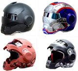 Masei War Machine Gray Mens womens IRONMAN Iron Man helmet motorcycle helmet half helmet open face helmet ABS casque motocross