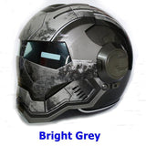 NEW Gray MASEI IRONMAN Iron Man helmet motorcycle helmet retro half helmet open face helmet 610 ABS casque motocross