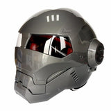 Masei War Machine Gray Mens womens IRONMAN Iron Man helmet motorcycle helmet half helmet open face helmet ABS casque motocross