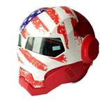 Masei War Machine Gray Mens womens IRONMAN Iron Man helmet motorcycle helmet half helmet open face helmet ABS casque motocross