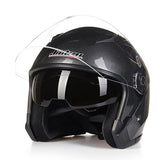 Helmet motorcycle open face capacete para motocicleta cascos para moto racing Jiekai motorcycle vintage helmets with dual lens