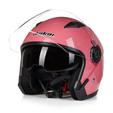 Helmet motorcycle open face capacete para motocicleta cascos para moto racing Jiekai motorcycle vintage helmets with dual lens