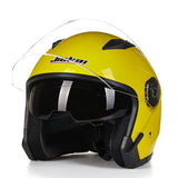 Helmet motorcycle open face capacete para motocicleta cascos para moto racing Jiekai motorcycle vintage helmets with dual lens
