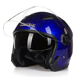 Helmet motorcycle open face capacete para motocicleta cascos para moto racing Jiekai motorcycle vintage helmets with dual lens