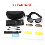 SAIYU X7 Military Goggles Bullet-proof Army C6 Polarized Sunglasses 4 Lens Hunting Shooting Airsoft Cycling Motorcycle Glasses