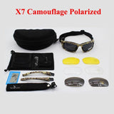 SAIYU X7 Military Goggles Bullet-proof Army C6 Polarized Sunglasses 4 Lens Hunting Shooting Airsoft Cycling Motorcycle Glasses