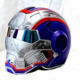 Masei War Machine Gray Mens womens IRONMAN Iron Man helmet motorcycle helmet half helmet open face helmet ABS casque motocross