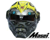 Masei War Machine Gray Mens womens IRONMAN Iron Man helmet motorcycle helmet half helmet open face helmet ABS casque motocross