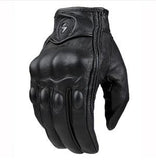 Retro Pursuit Perforated Real Leather Motorcycle Gloves Moto Waterproof Gloves Motorcycle Protective Gears Motocross Gloves gift
