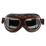 Motorcycle Goggles Glasses Vintage Motocross Classic Goggles Retro Aviator Pilot Cruiser Steampunk ATV Bike UV Protection Copper