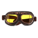 Motorcycle Goggles Glasses Vintage Motocross Classic Goggles Retro Aviator Pilot Cruiser Steampunk ATV Bike UV Protection Copper