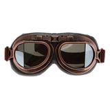 Motorcycle Goggles Glasses Vintage Motocross Classic Goggles Retro Aviator Pilot Cruiser Steampunk ATV Bike UV Protection Copper