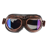 Motorcycle Goggles Glasses Vintage Motocross Classic Goggles Retro Aviator Pilot Cruiser Steampunk ATV Bike UV Protection Copper