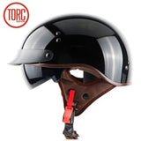 Original TORC T55 half face motorcycle helmet with internal controllable sunglasses DOT approved light weight chooper helmet