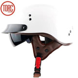 Original TORC T55 half face motorcycle helmet with internal controllable sunglasses DOT approved light weight chooper helmet