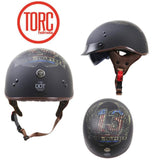Original TORC T55 half face motorcycle helmet with internal controllable sunglasses DOT approved light weight chooper helmet