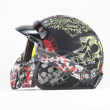 Free shipping PU Leather Harley Helmets 3/4 Motorcycle Chopper Bike helmet open face vintage motorcycle helmet with goggle mask
