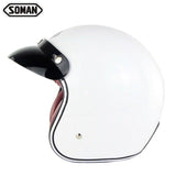 Motorcycle Helmet Harley Retro Helmets Chopper Vintage Moto Helmet Open Face Old School Casco Summer Casque DOT Approval SM512